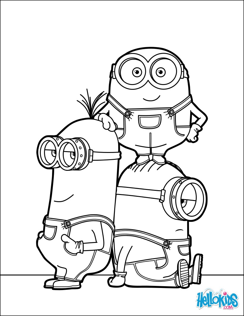 101+ Minion Coloring Pages 104