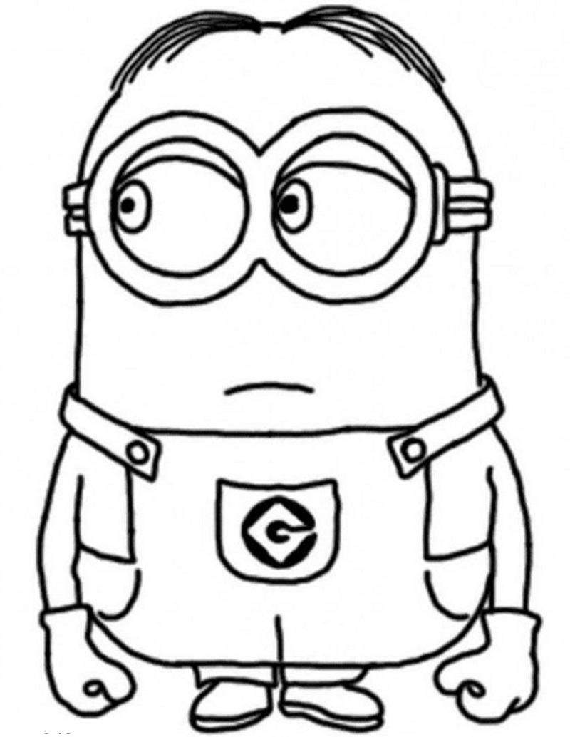 101+ Minion Coloring Pages 105