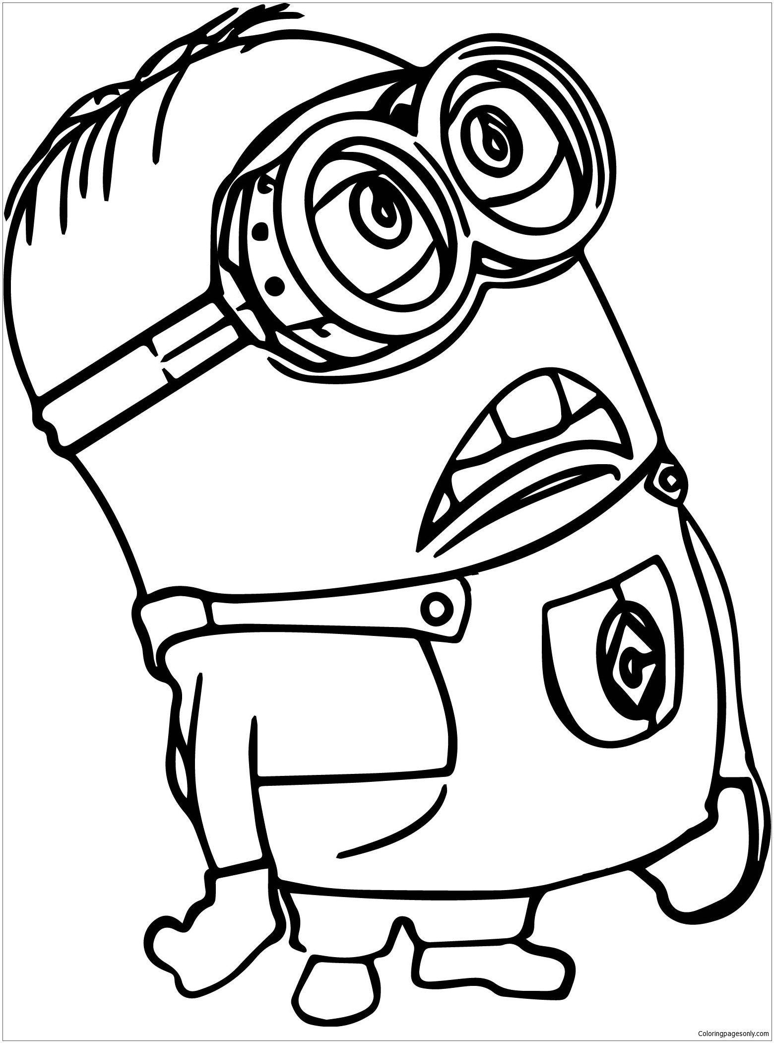 101+ Minion Coloring Pages 107