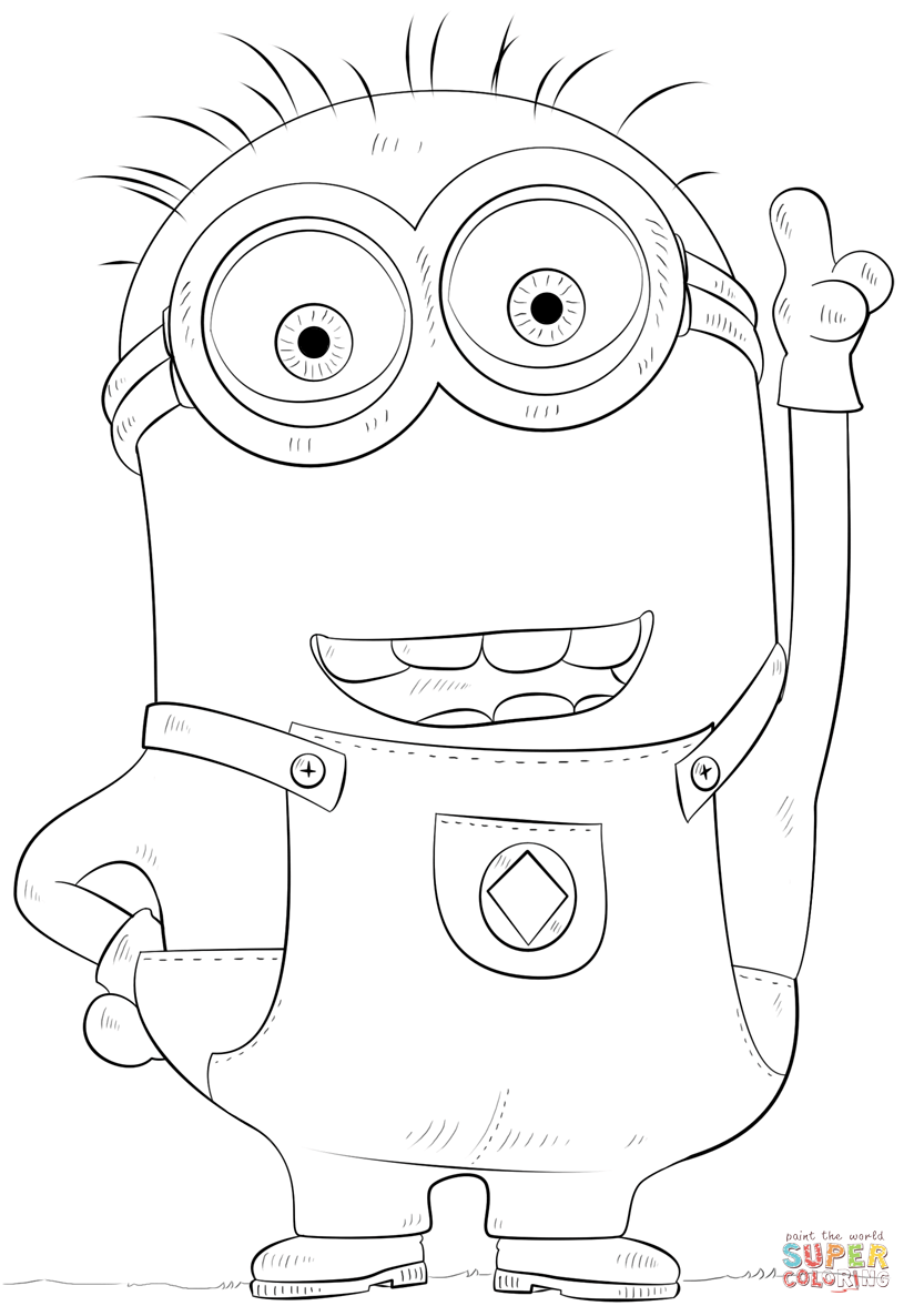 101+ Minion Coloring Pages 112