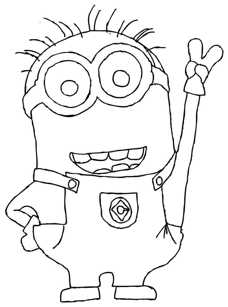 101+ Minion Coloring Pages 113