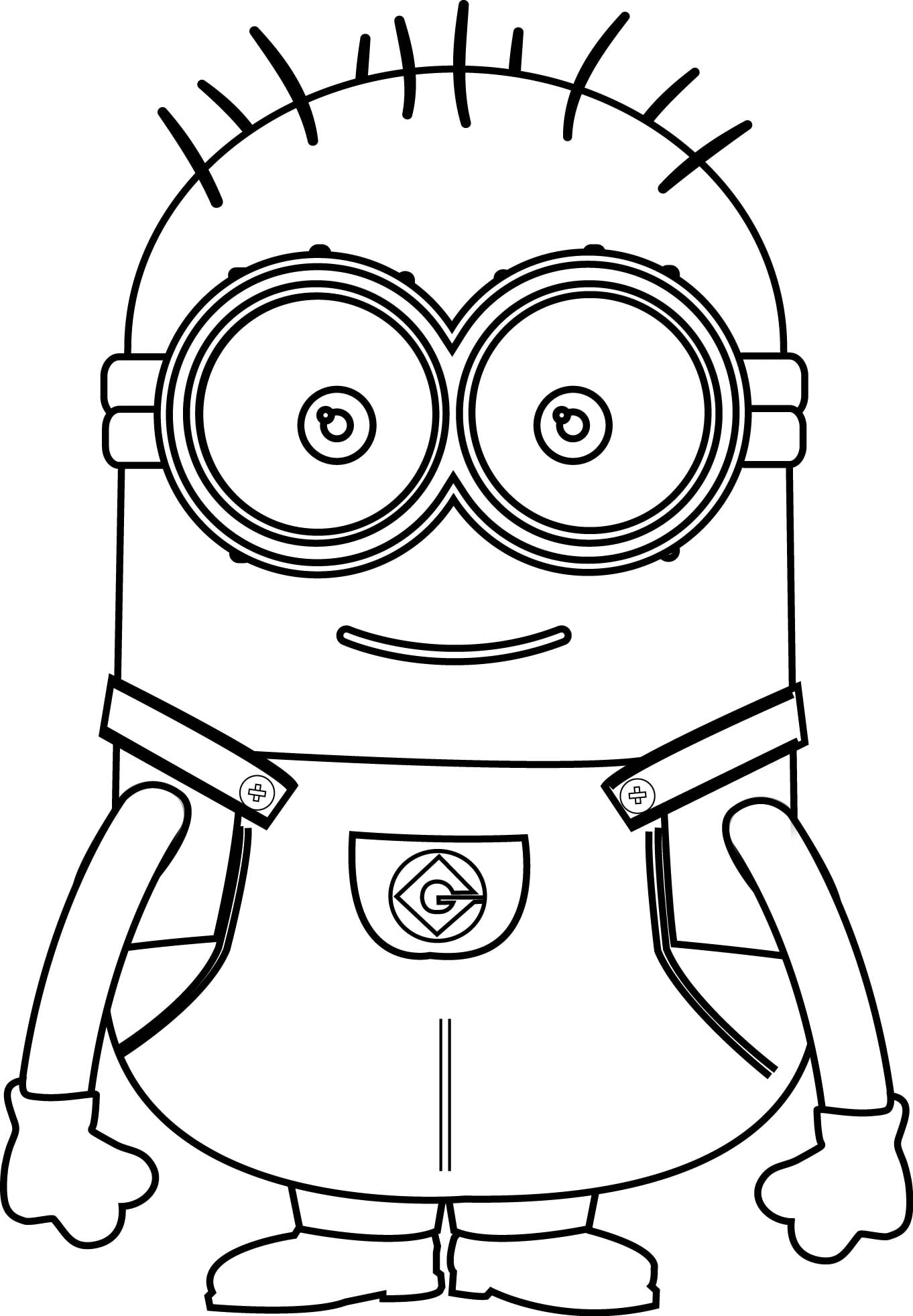 101+ Minion Coloring Pages 114