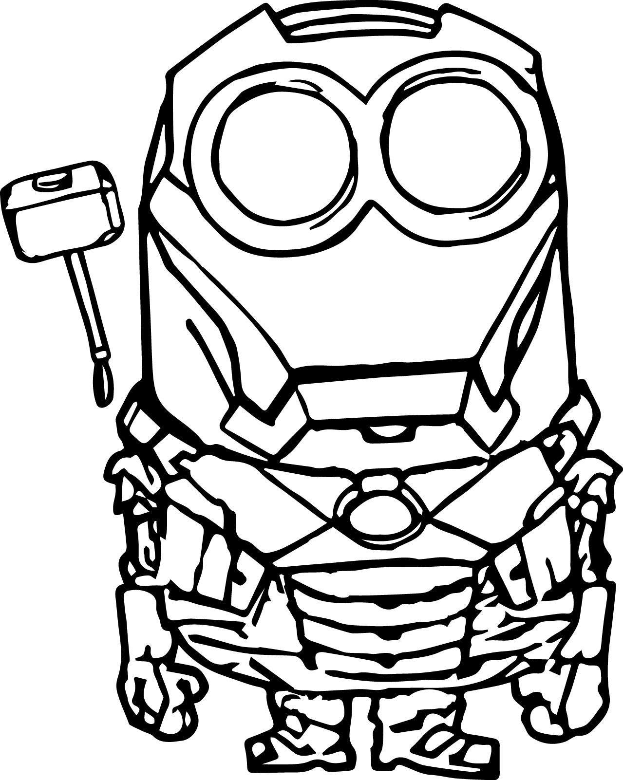 101+ Minion Coloring Pages 115