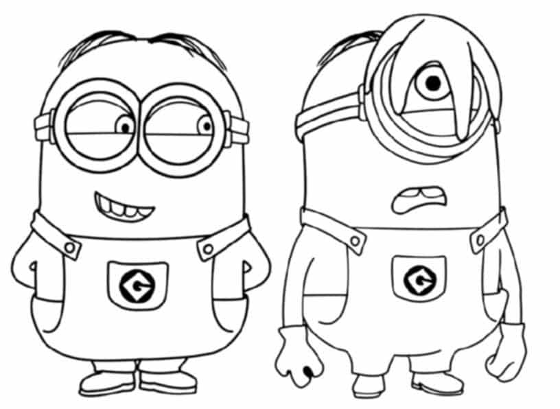 101+ Minion Coloring Pages 117