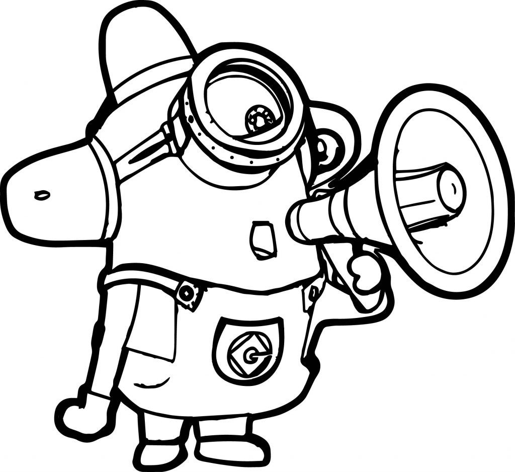 101+ Minion Coloring Pages 12