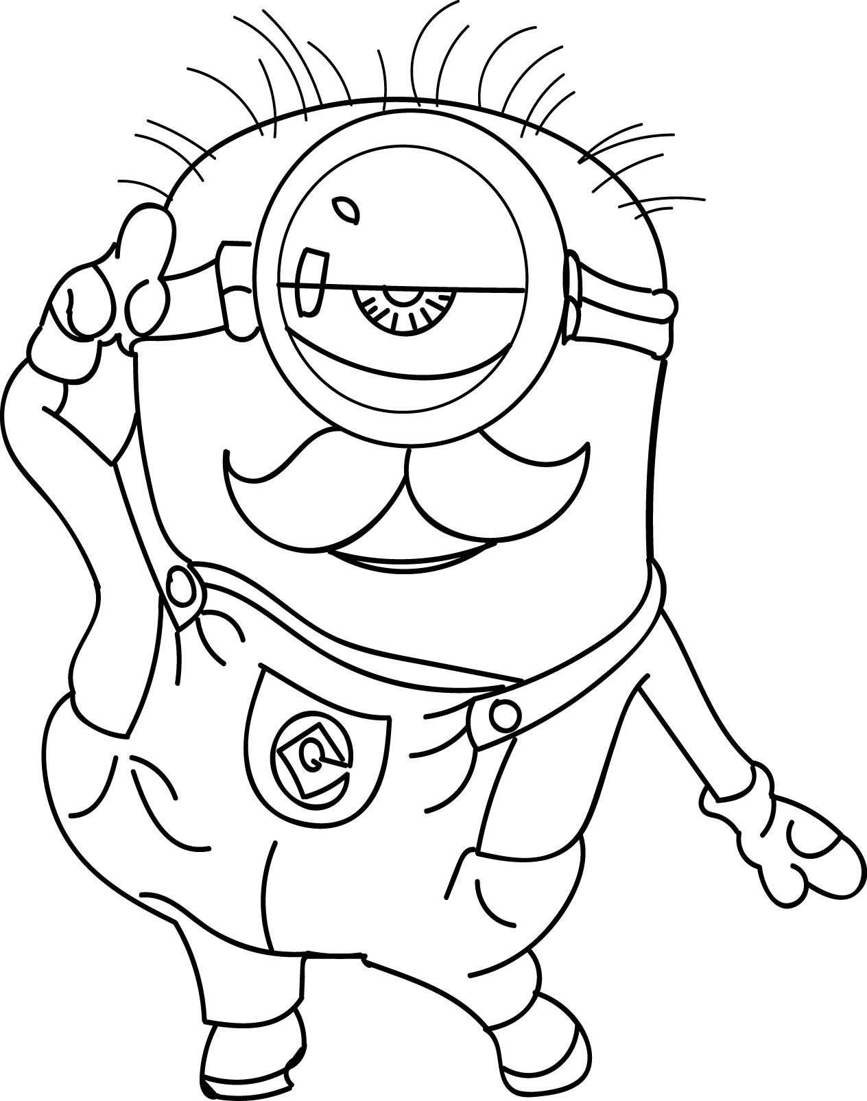 101+ Minion Coloring Pages 14