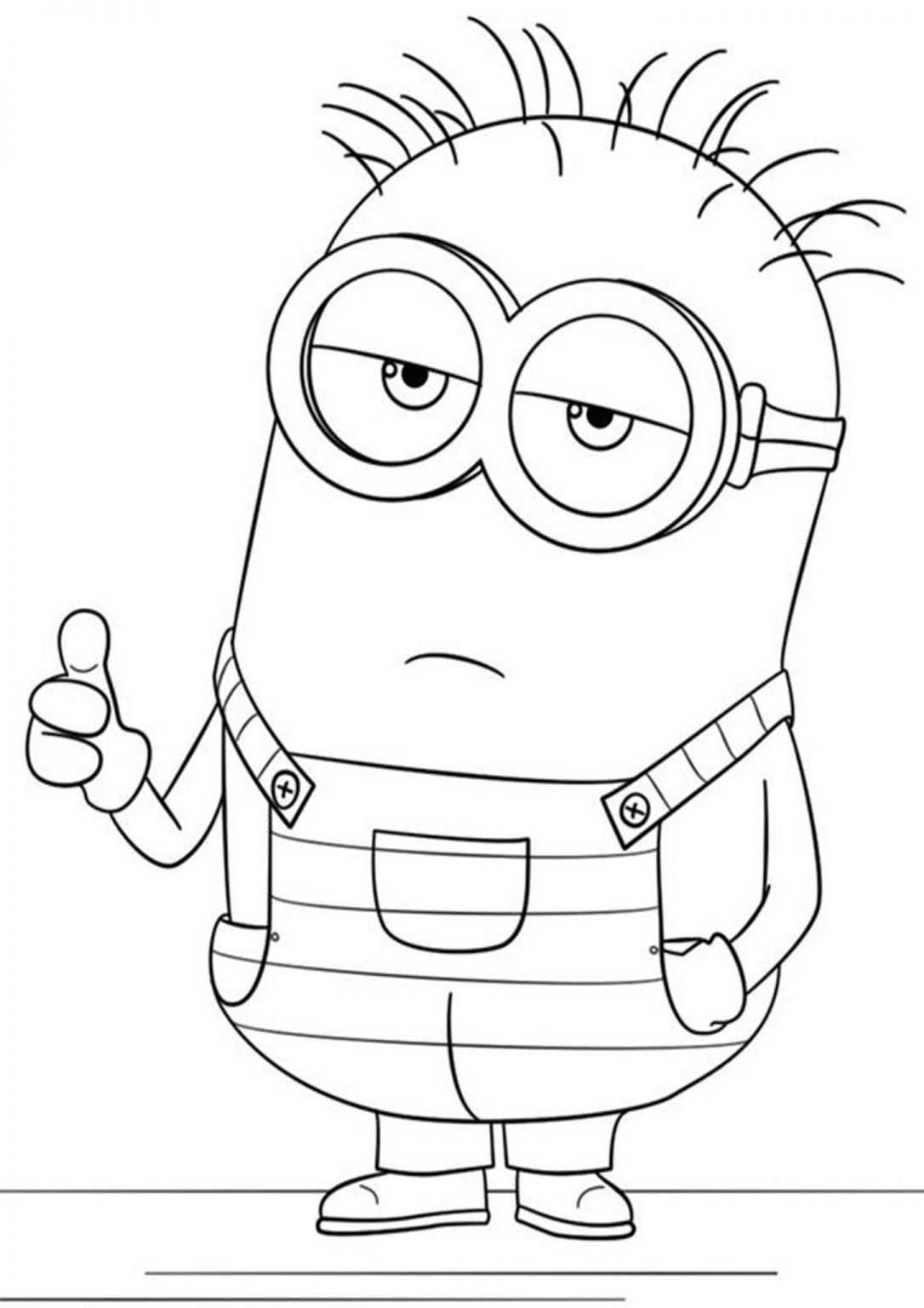 101+ Minion Coloring Pages 16