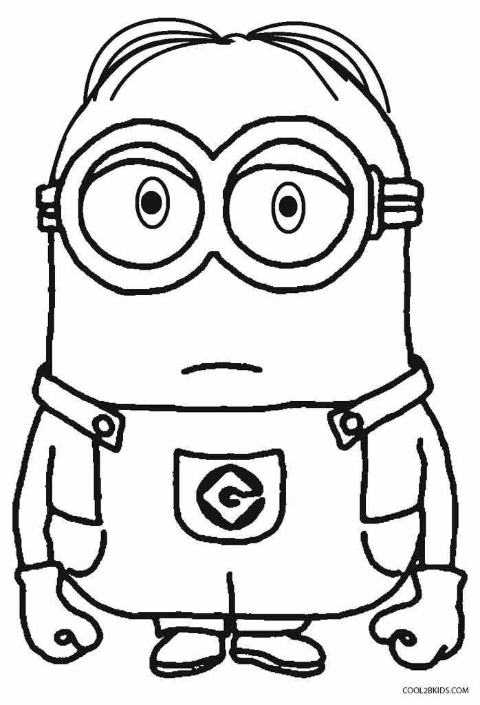 101+ Minion Coloring Pages 18