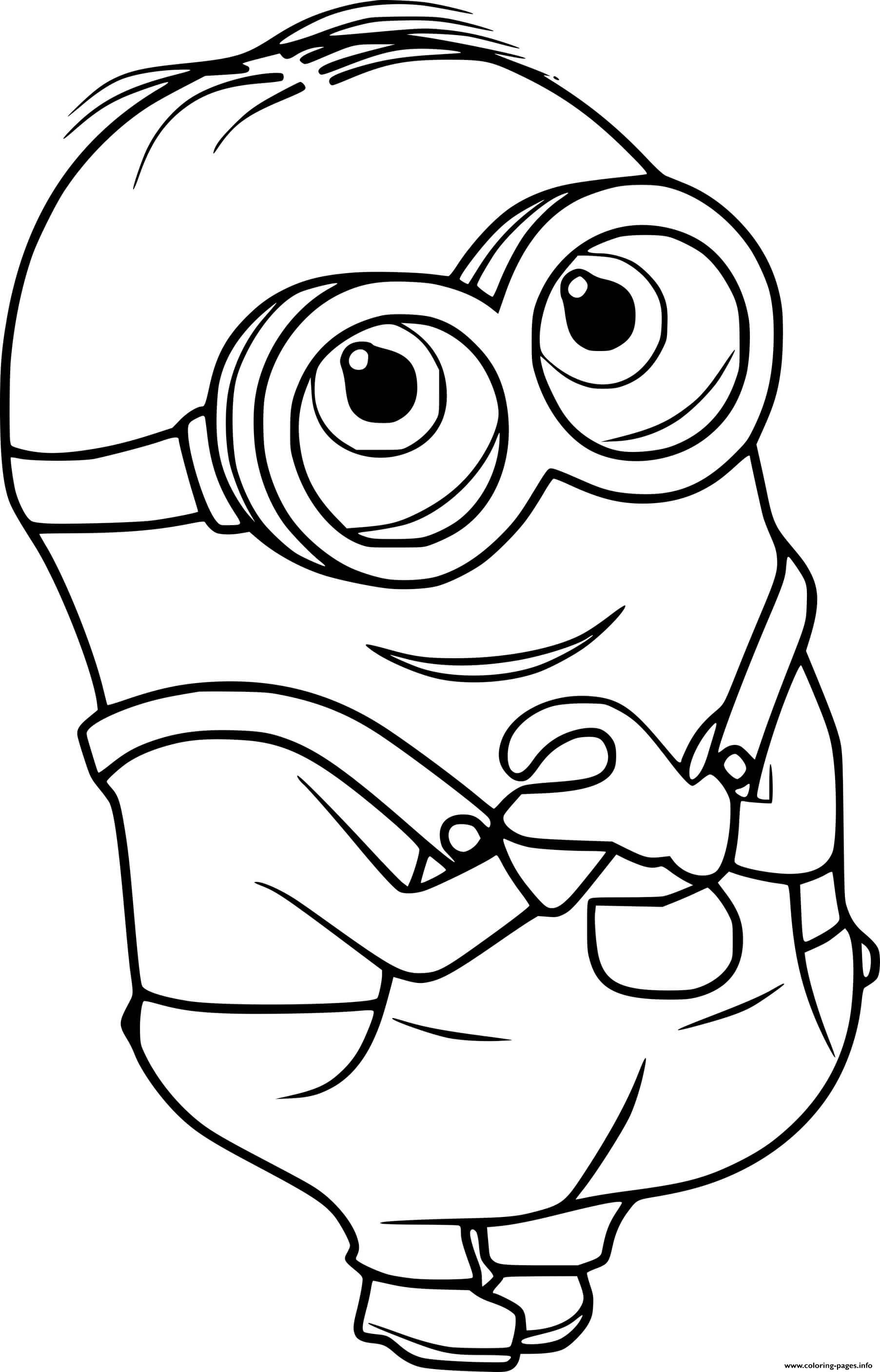 101+ Minion Coloring Pages 19