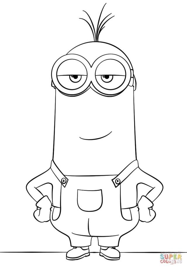 101+ Minion Coloring Pages 21