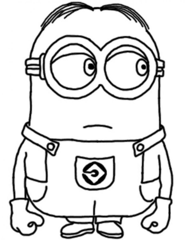 101+ Minion Coloring Pages 22