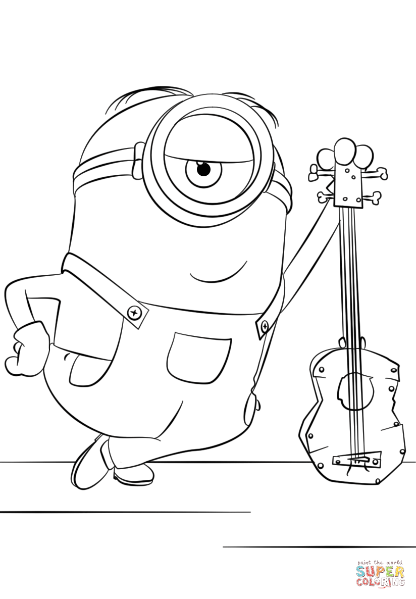 101+ Minion Coloring Pages 24