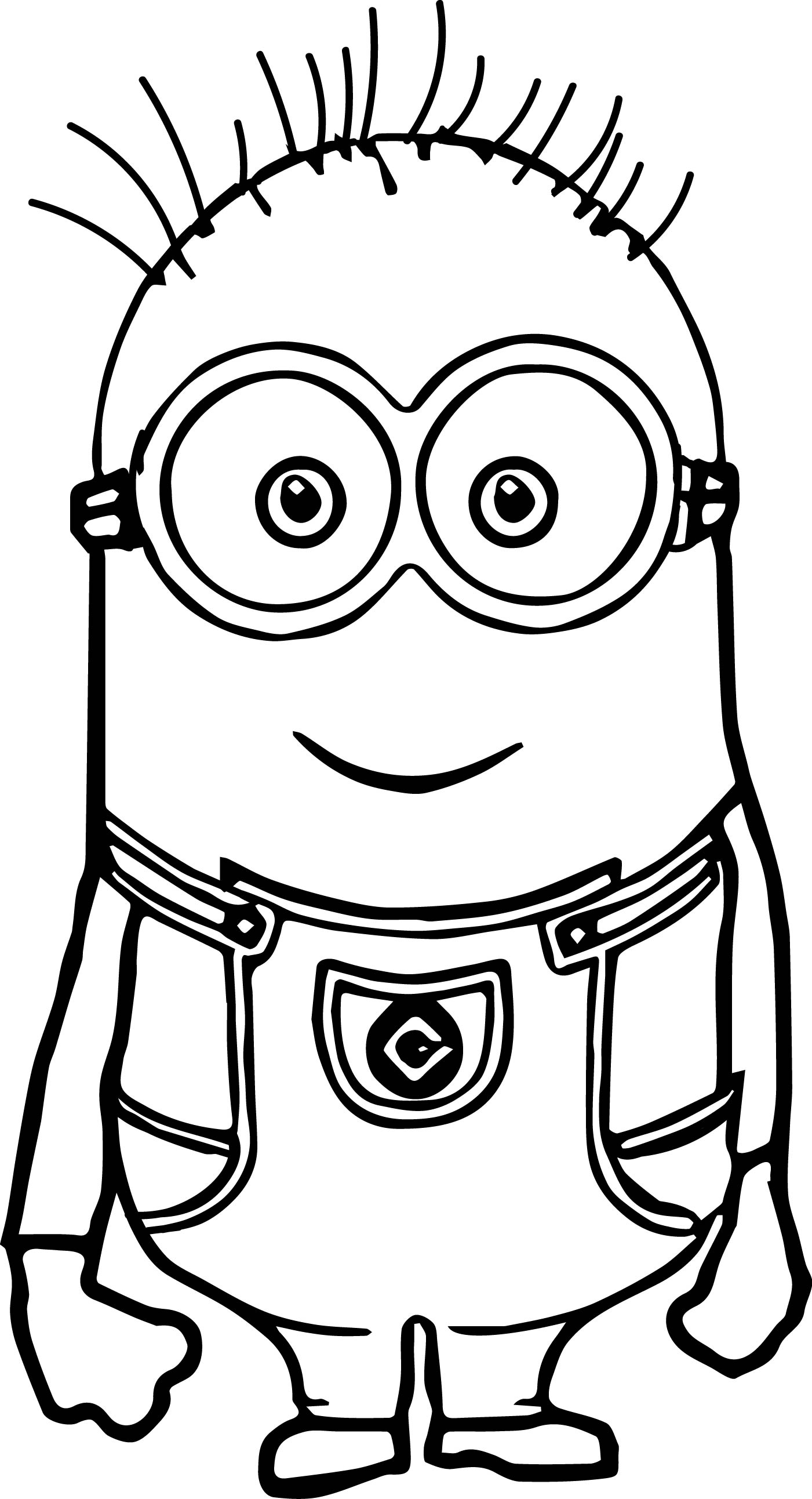 101+ Minion Coloring Pages 28