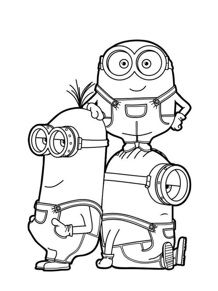 101+ Minion Coloring Pages 3