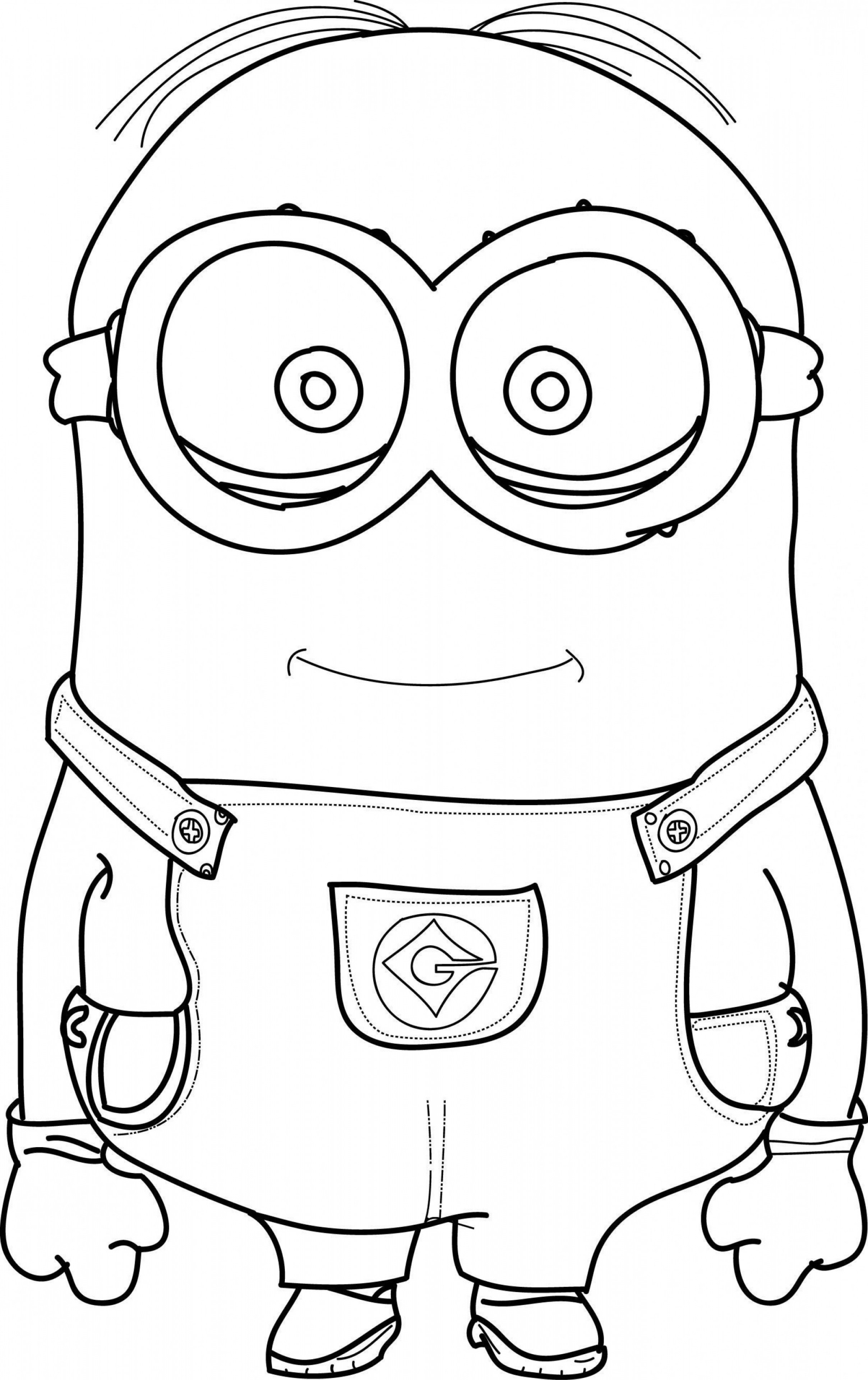 101+ Minion Coloring Pages 31