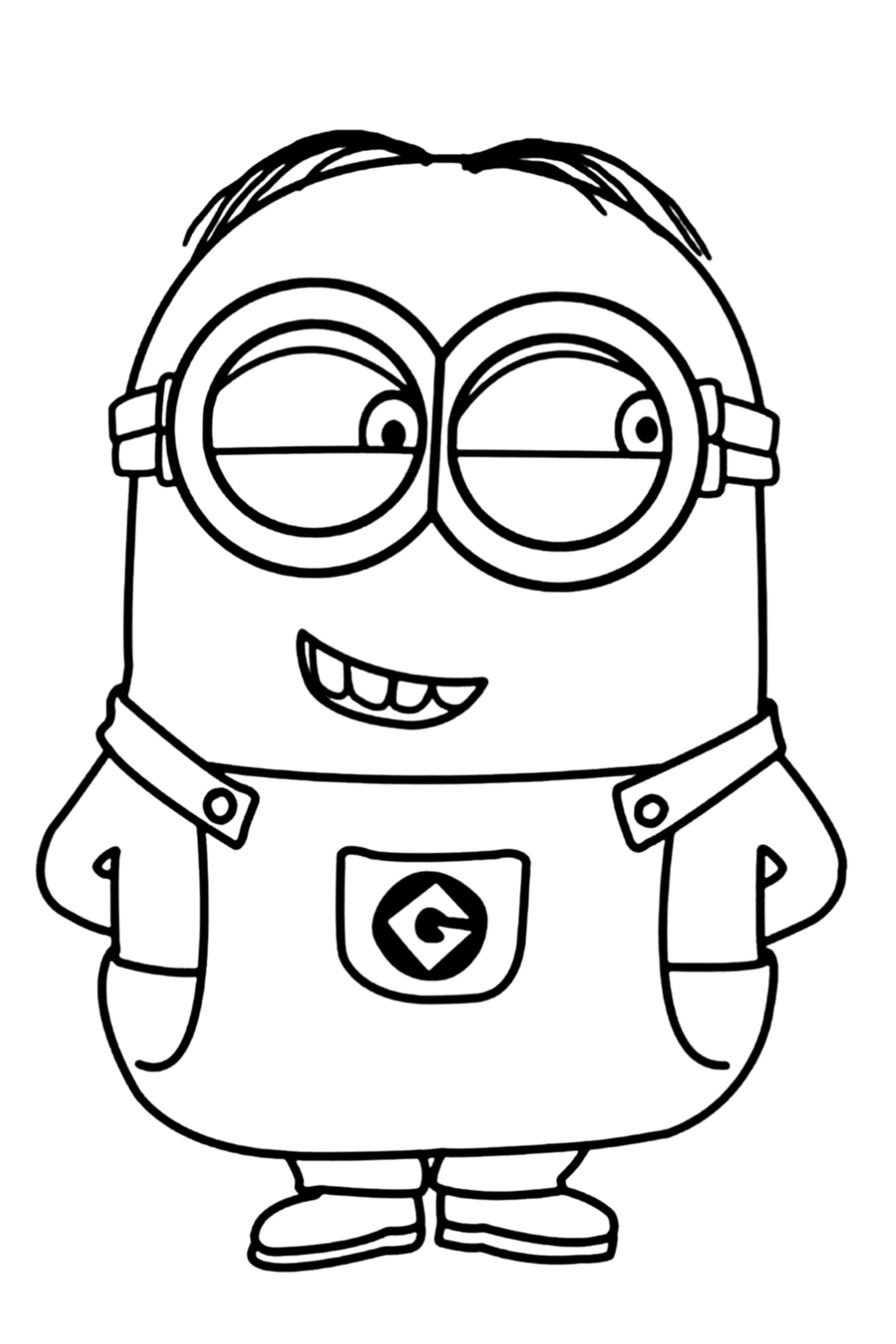 101+ Minion Coloring Pages 34