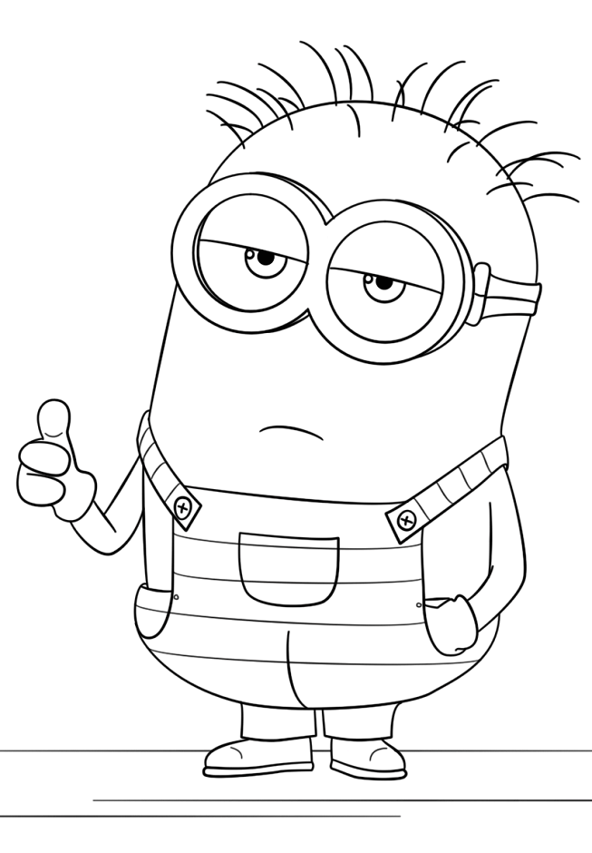 101+ Minion Coloring Pages 35