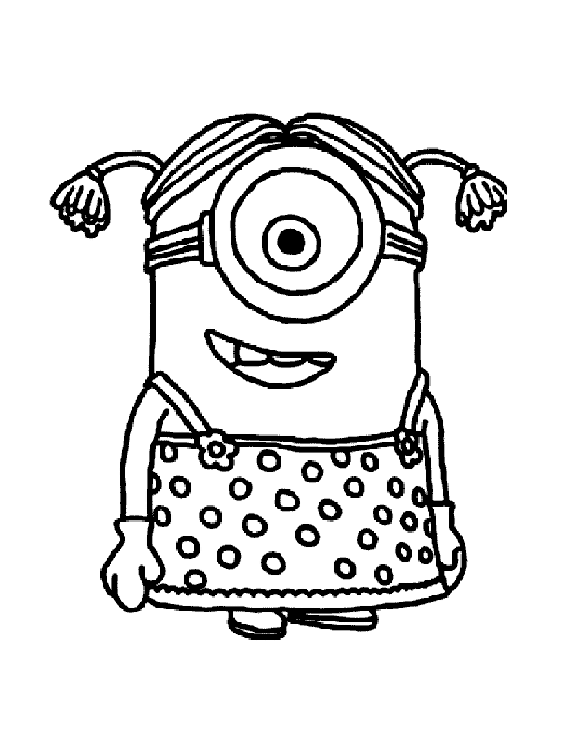 101+ Minion Coloring Pages 36