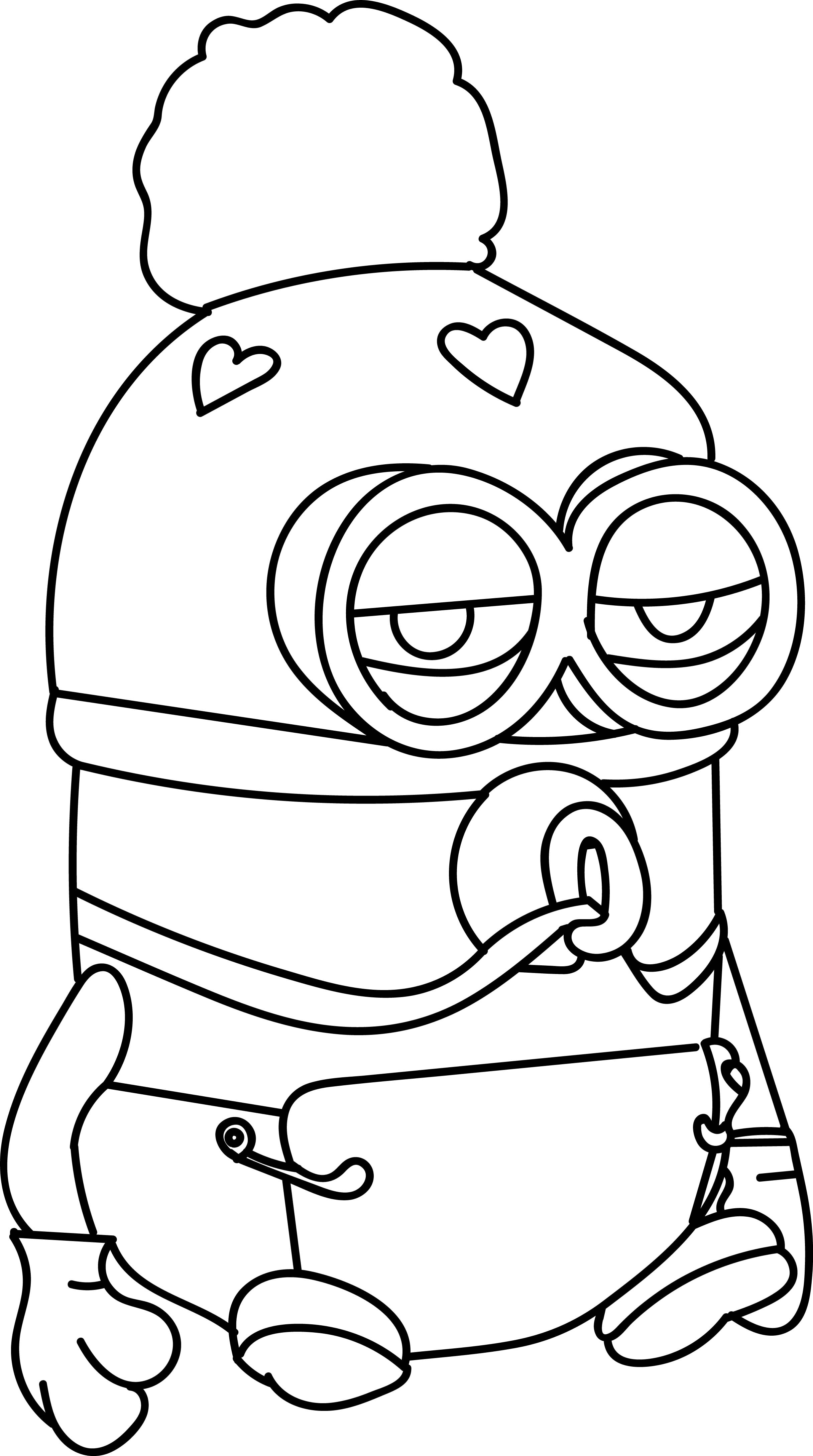 101+ Minion Coloring Pages 41