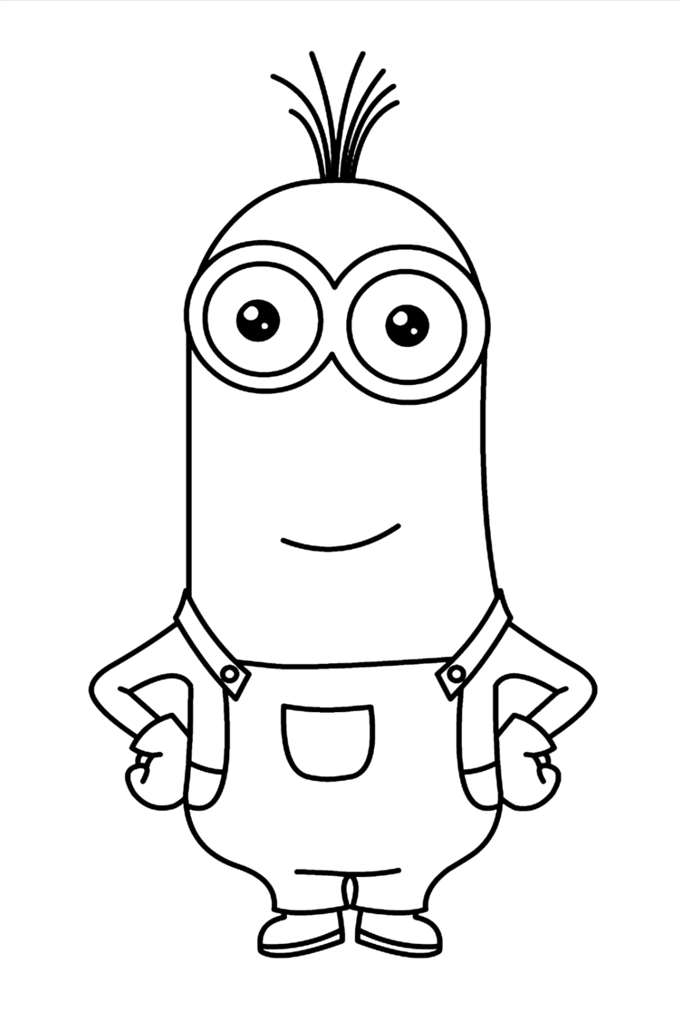 101+ Minion Coloring Pages 44