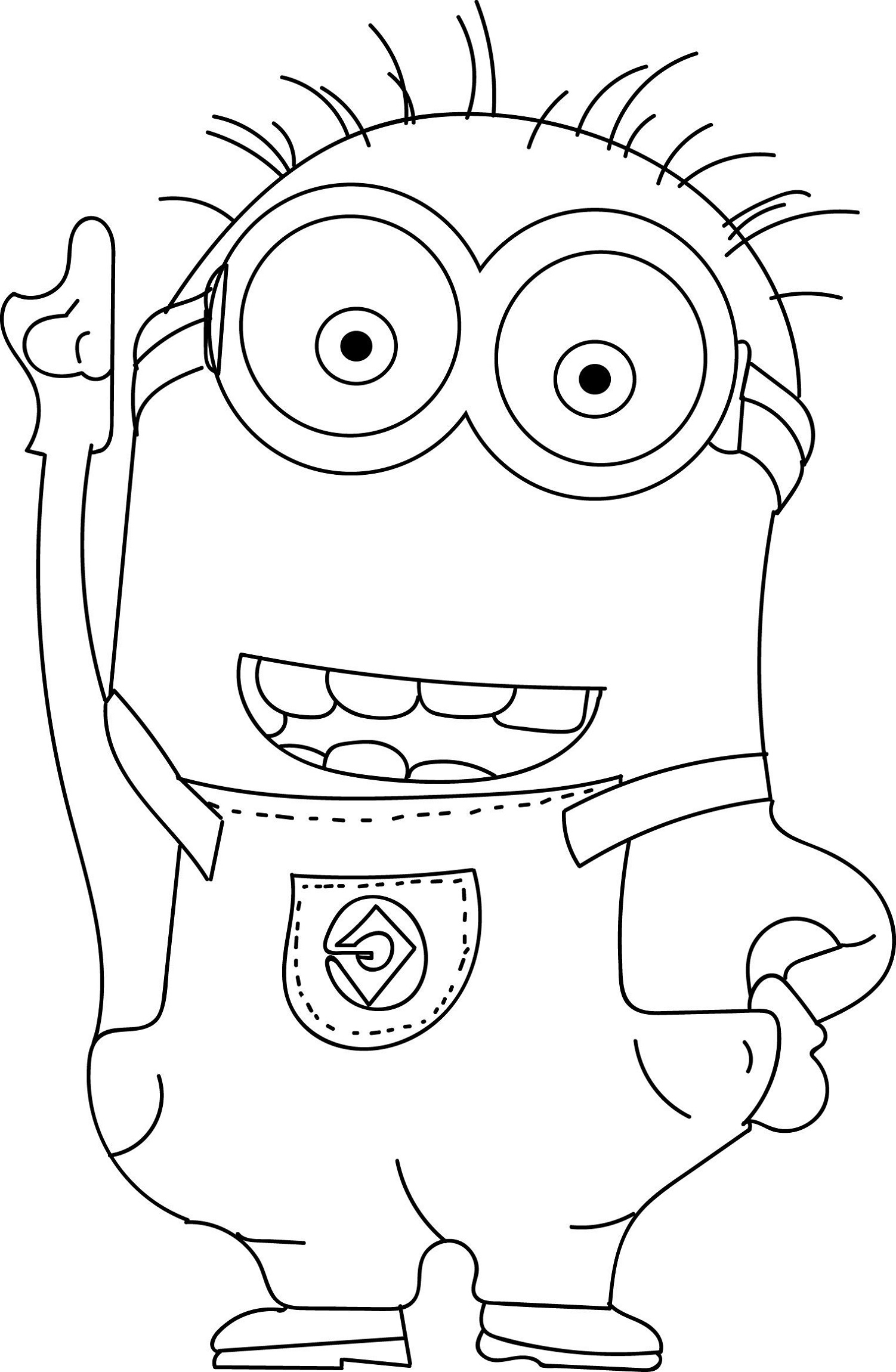 101+ Minion Coloring Pages 49