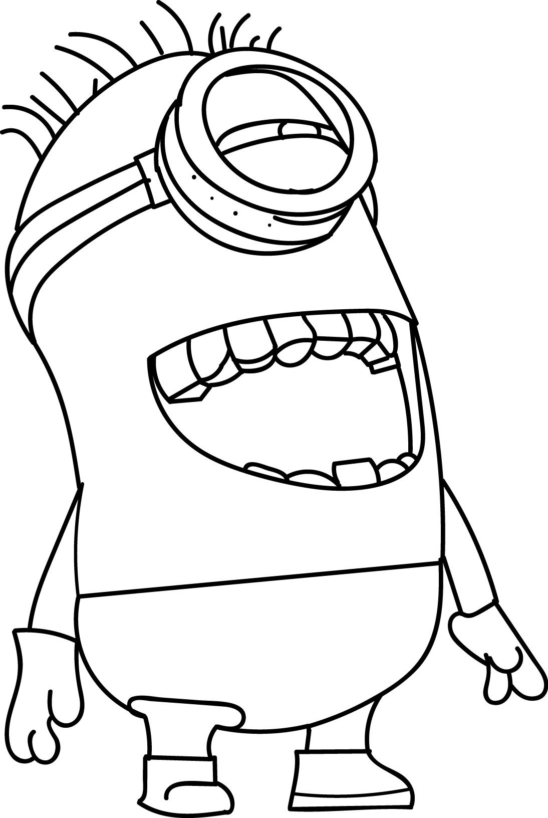 101+ Minion Coloring Pages 5