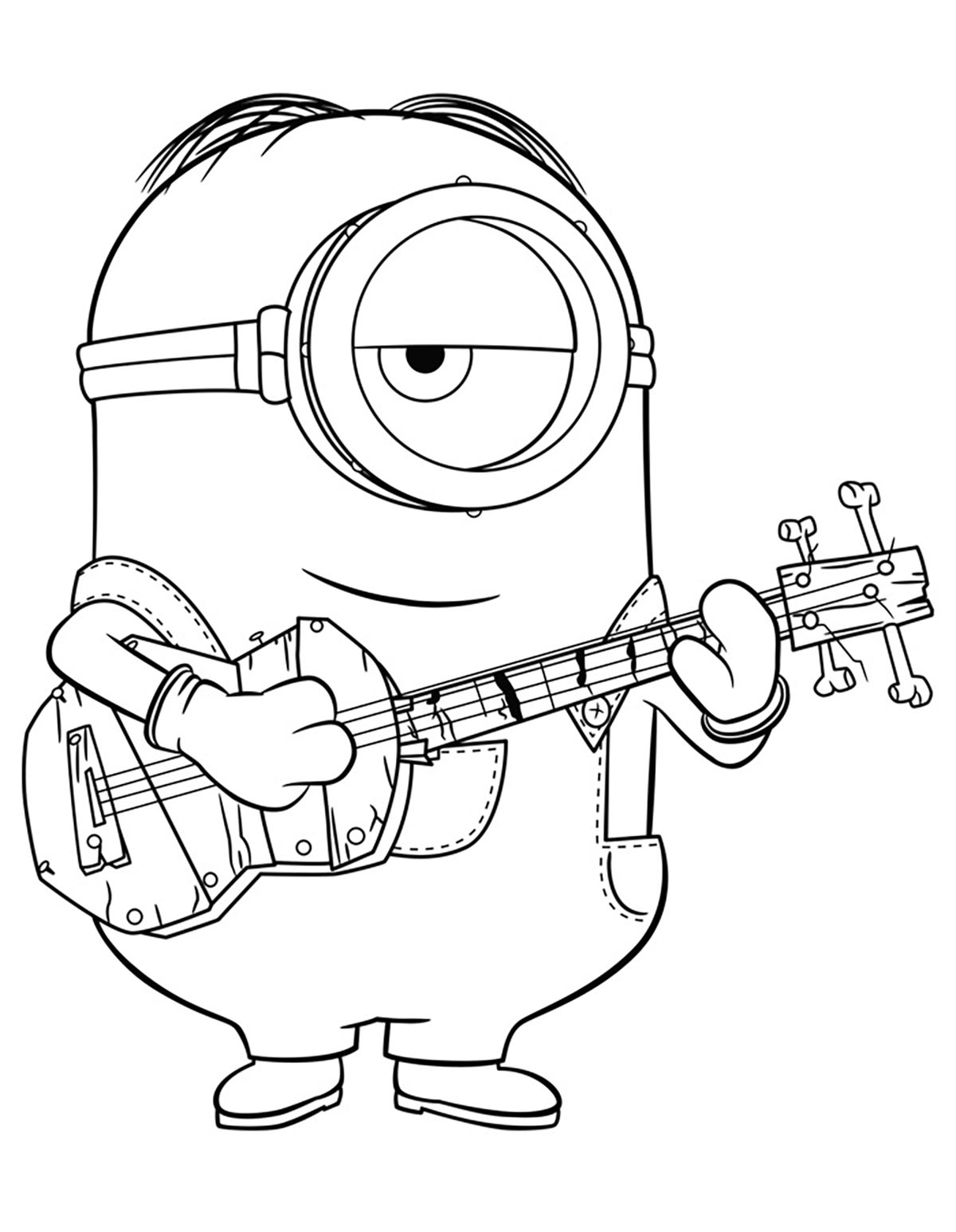 101+ Minion Coloring Pages 51