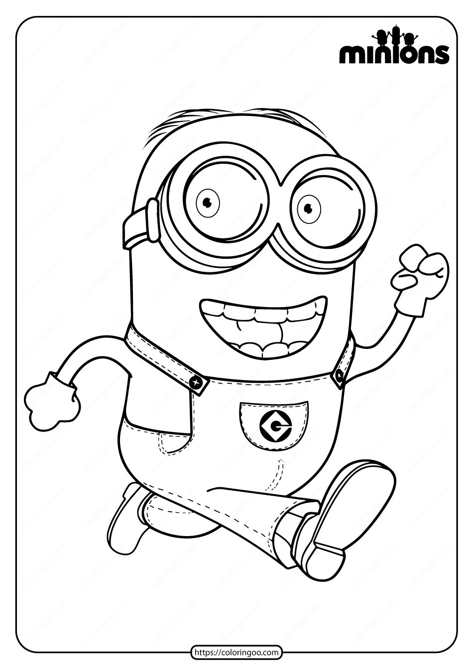 101+ Minion Coloring Pages 53