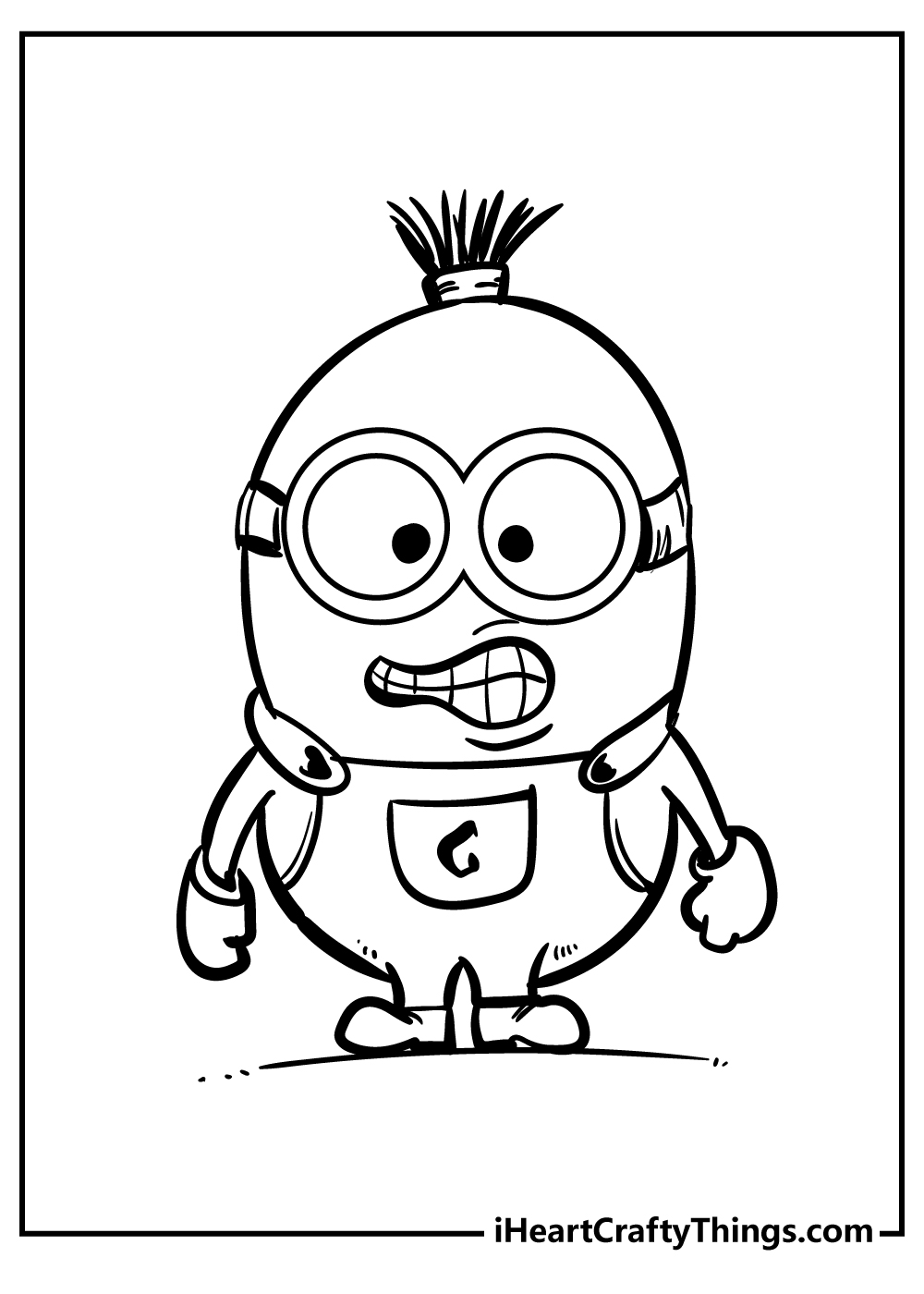 101+ Minion Coloring Pages 55