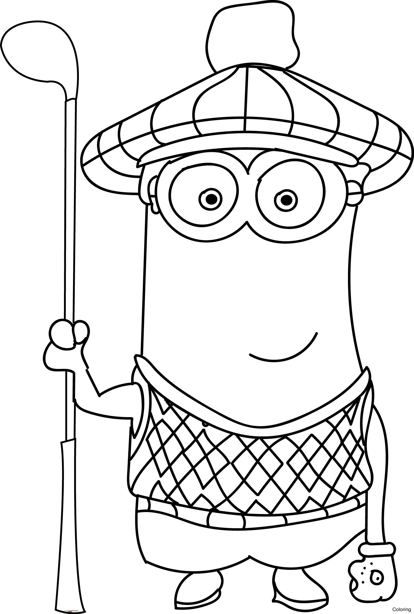 101+ Minion Coloring Pages 56