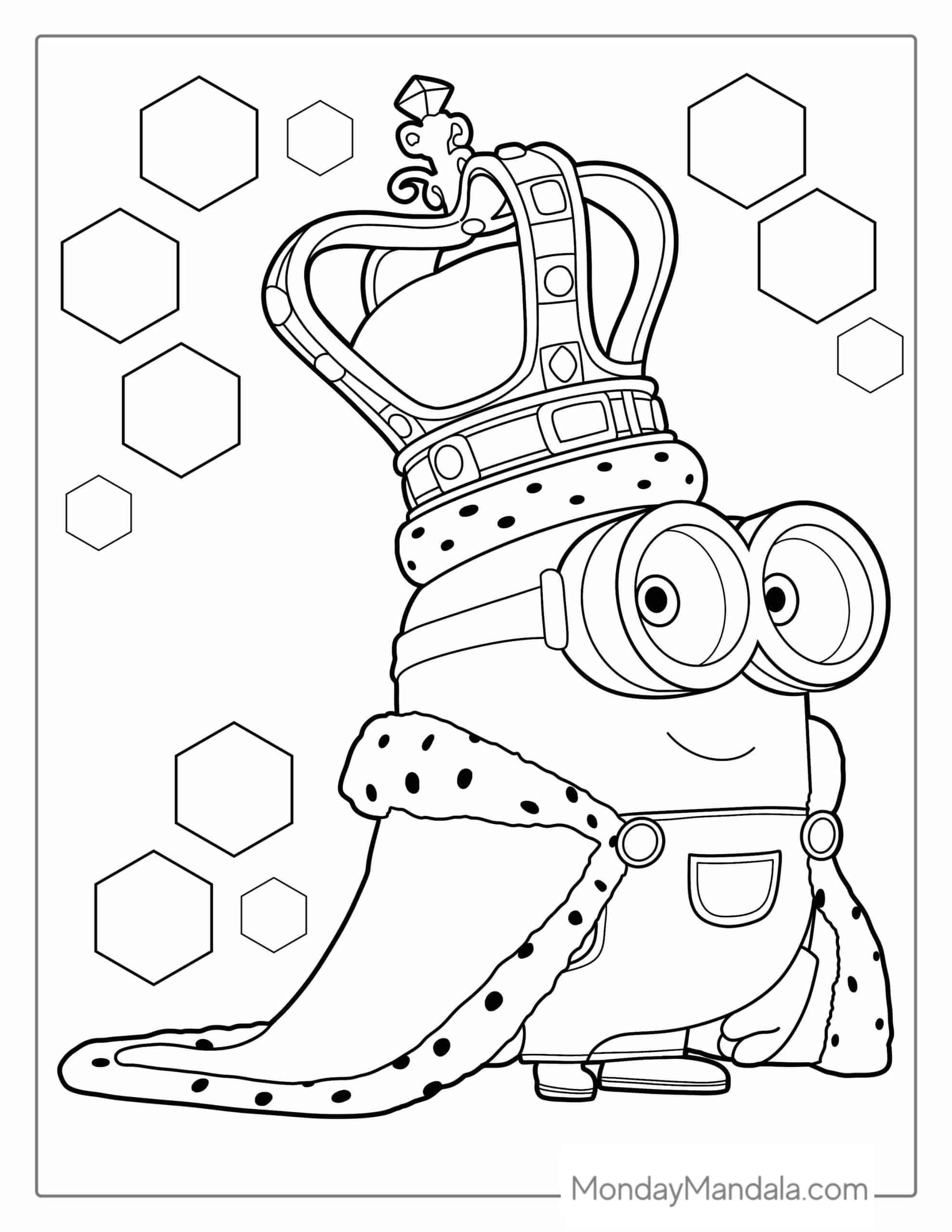 101+ Minion Coloring Pages 58