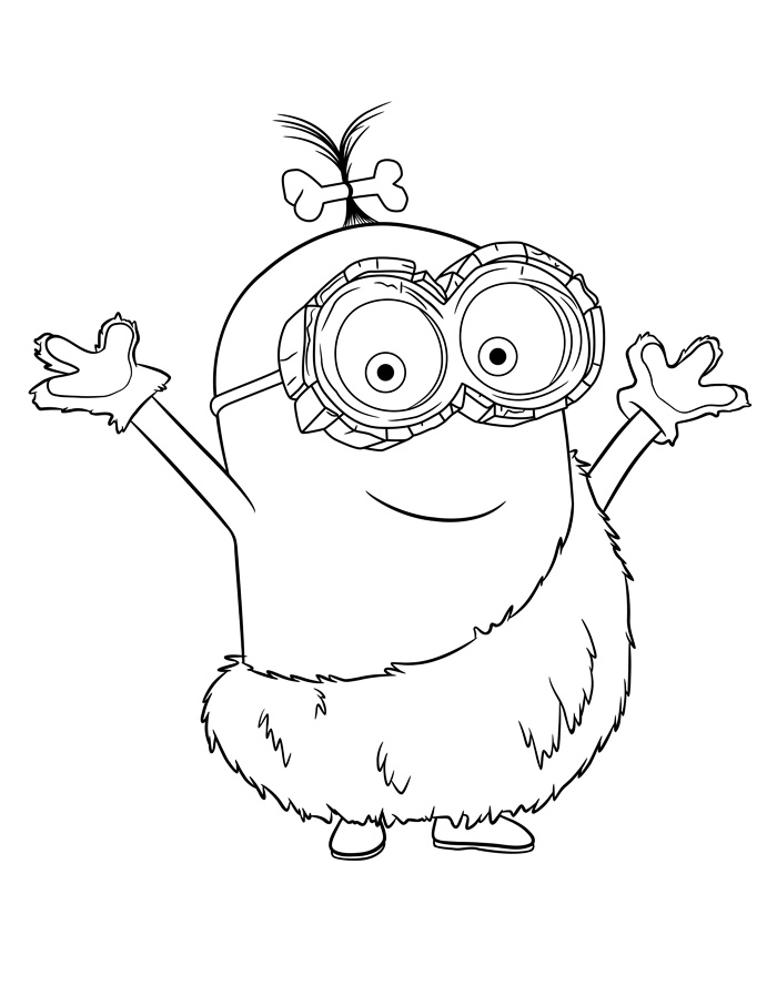 101+ Minion Coloring Pages 59