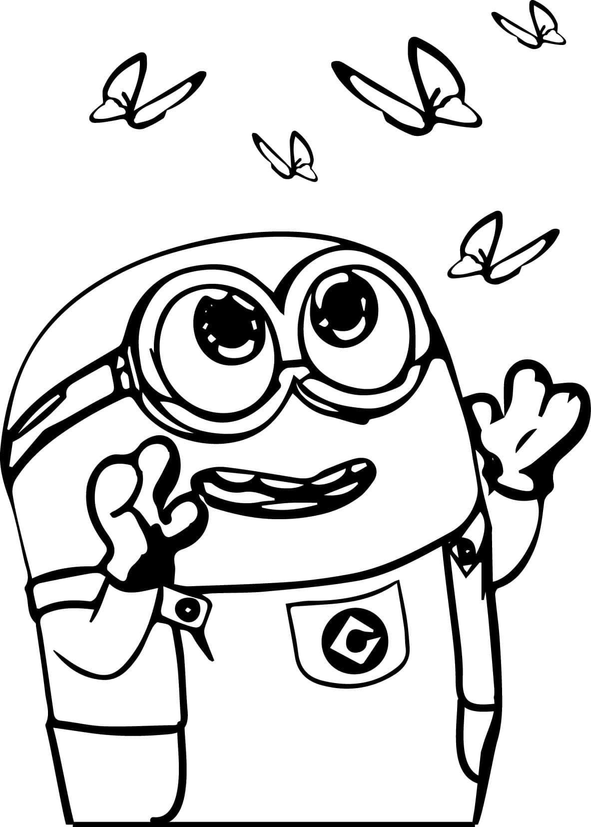 101+ Minion Coloring Pages 60