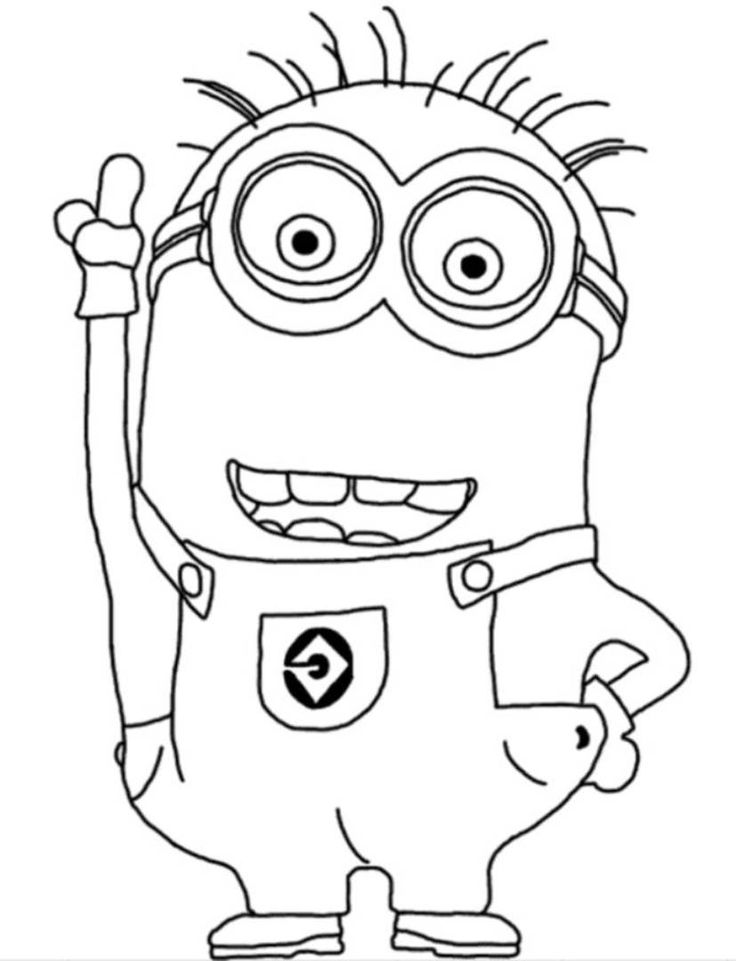 101+ Minion Coloring Pages 63