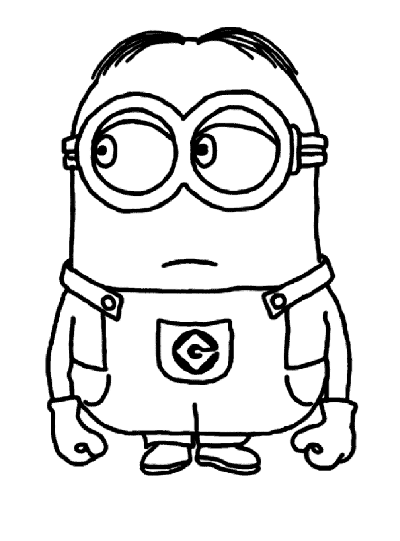 101+ Minion Coloring Pages 64