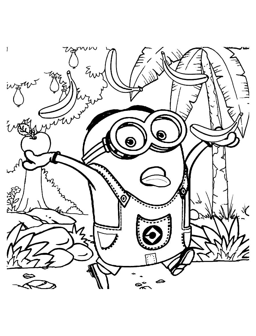 101+ Minion Coloring Pages 68