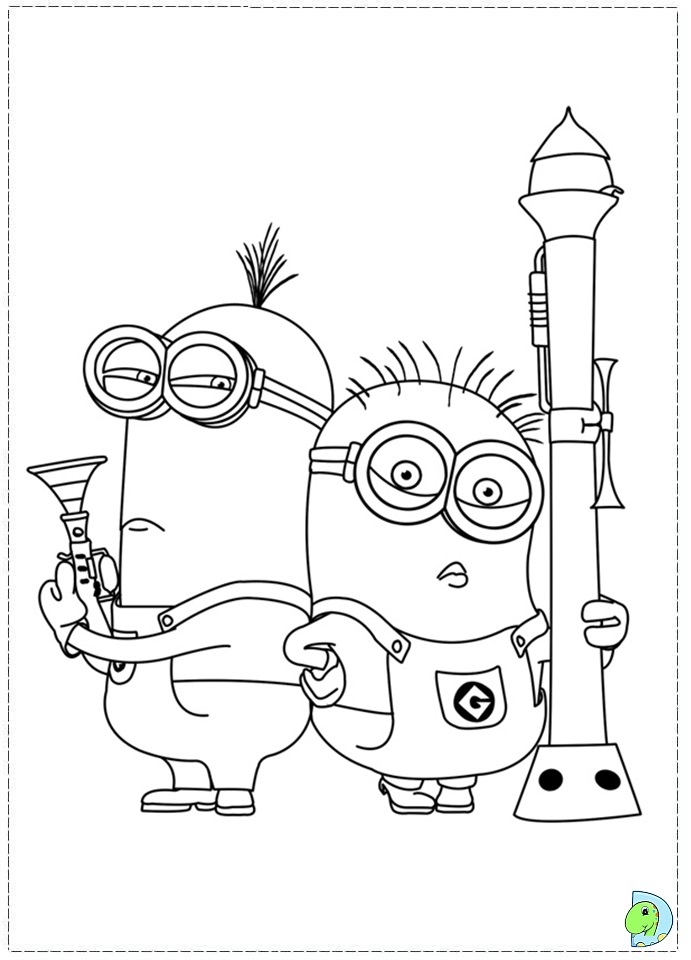 101+ Minion Coloring Pages 69