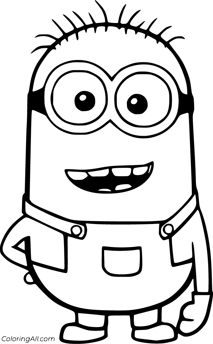 101+ Minion Coloring Pages 7