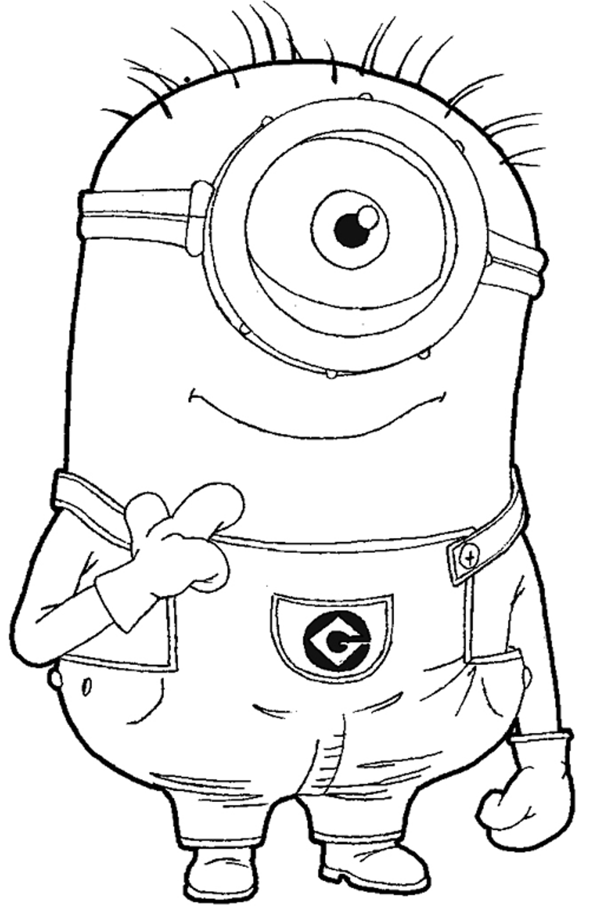 101+ Minion Coloring Pages 76