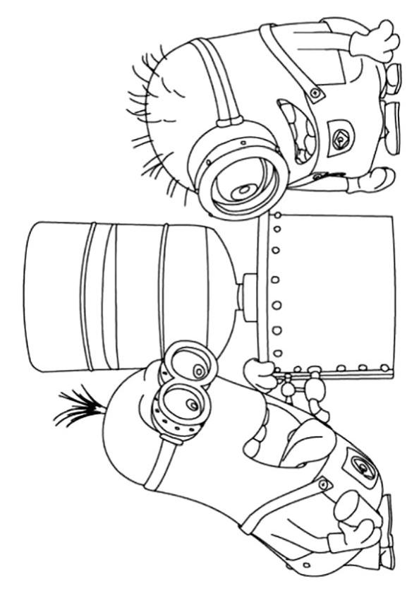 101+ Minion Coloring Pages 78