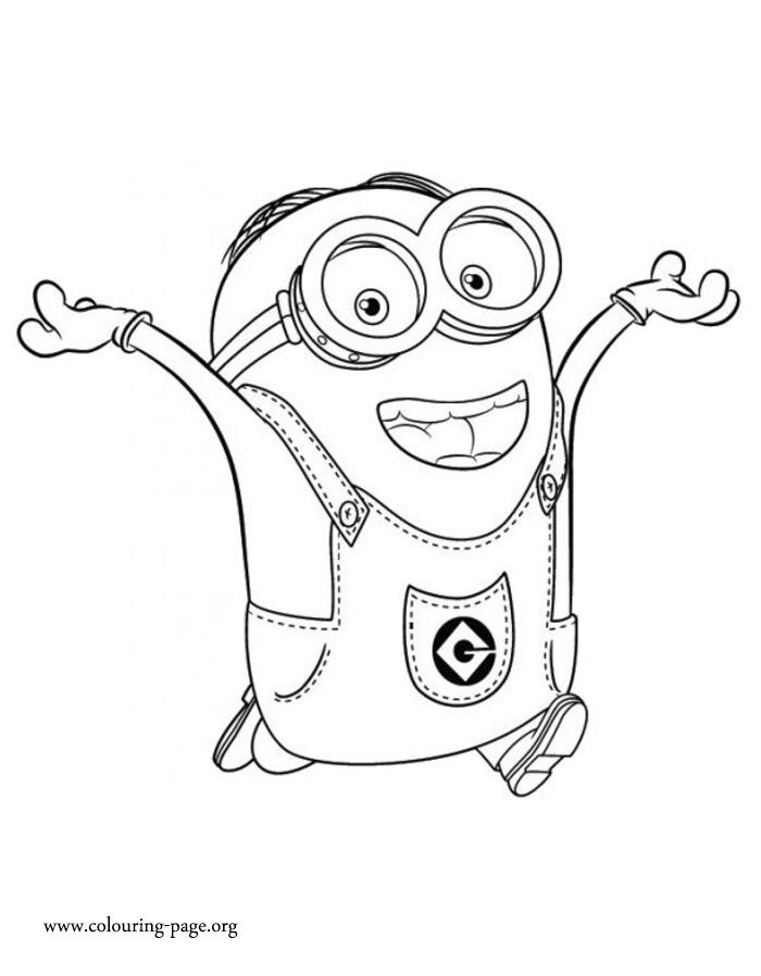 101+ Minion Coloring Pages 8