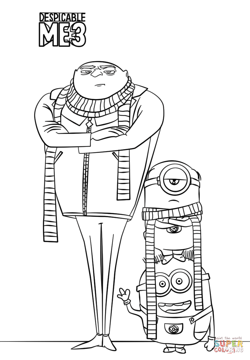 101+ Minion Coloring Pages 81