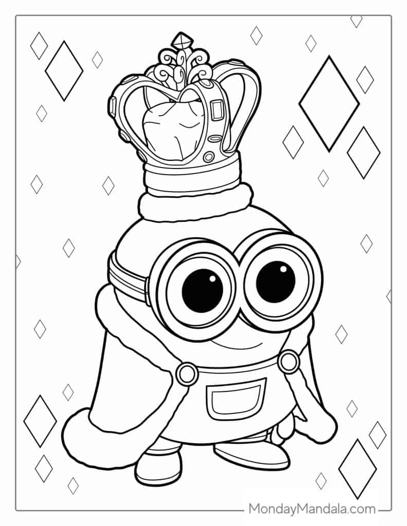 101+ Minion Coloring Pages 82