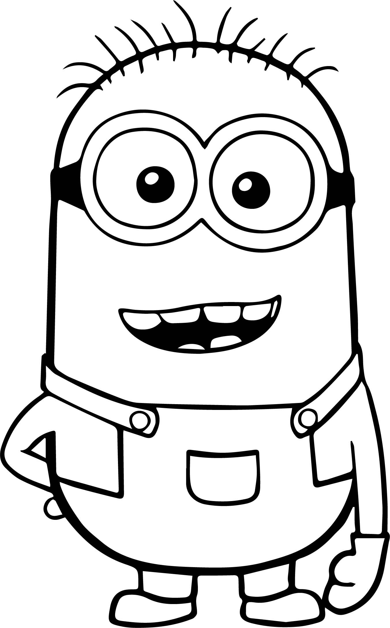 101+ Minion Coloring Pages 84