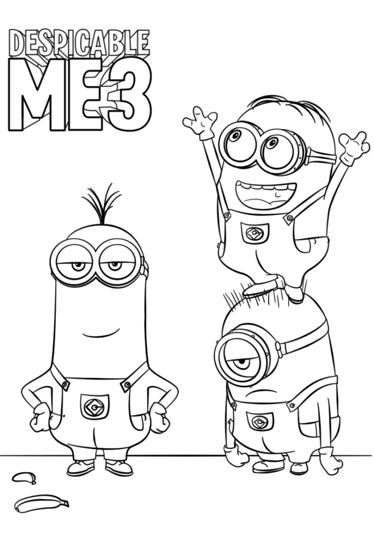 101+ Minion Coloring Pages 92