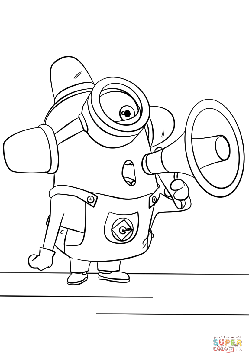 101+ Minion Coloring Pages 94