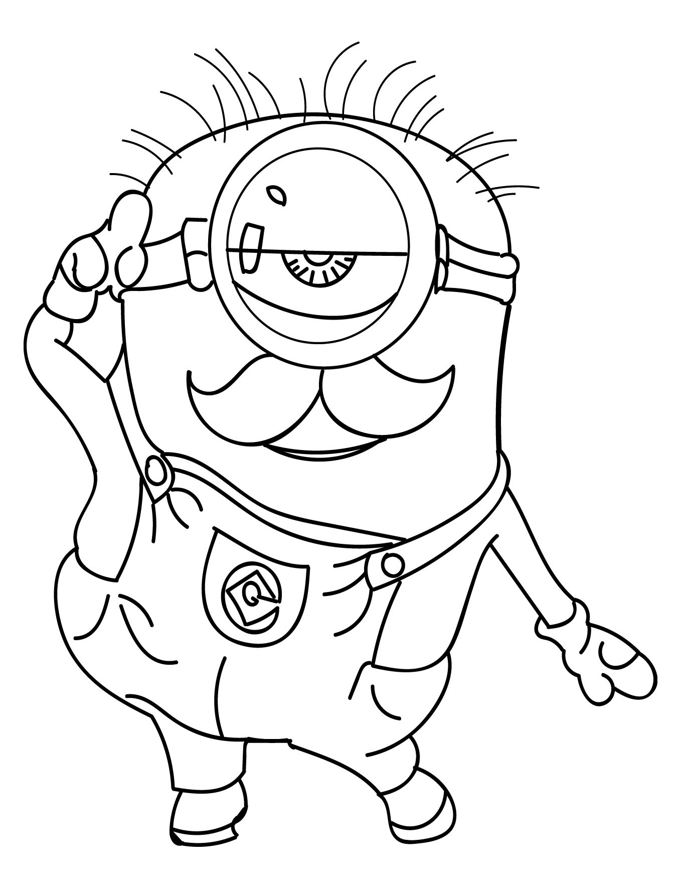 101+ Minion Coloring Pages 97