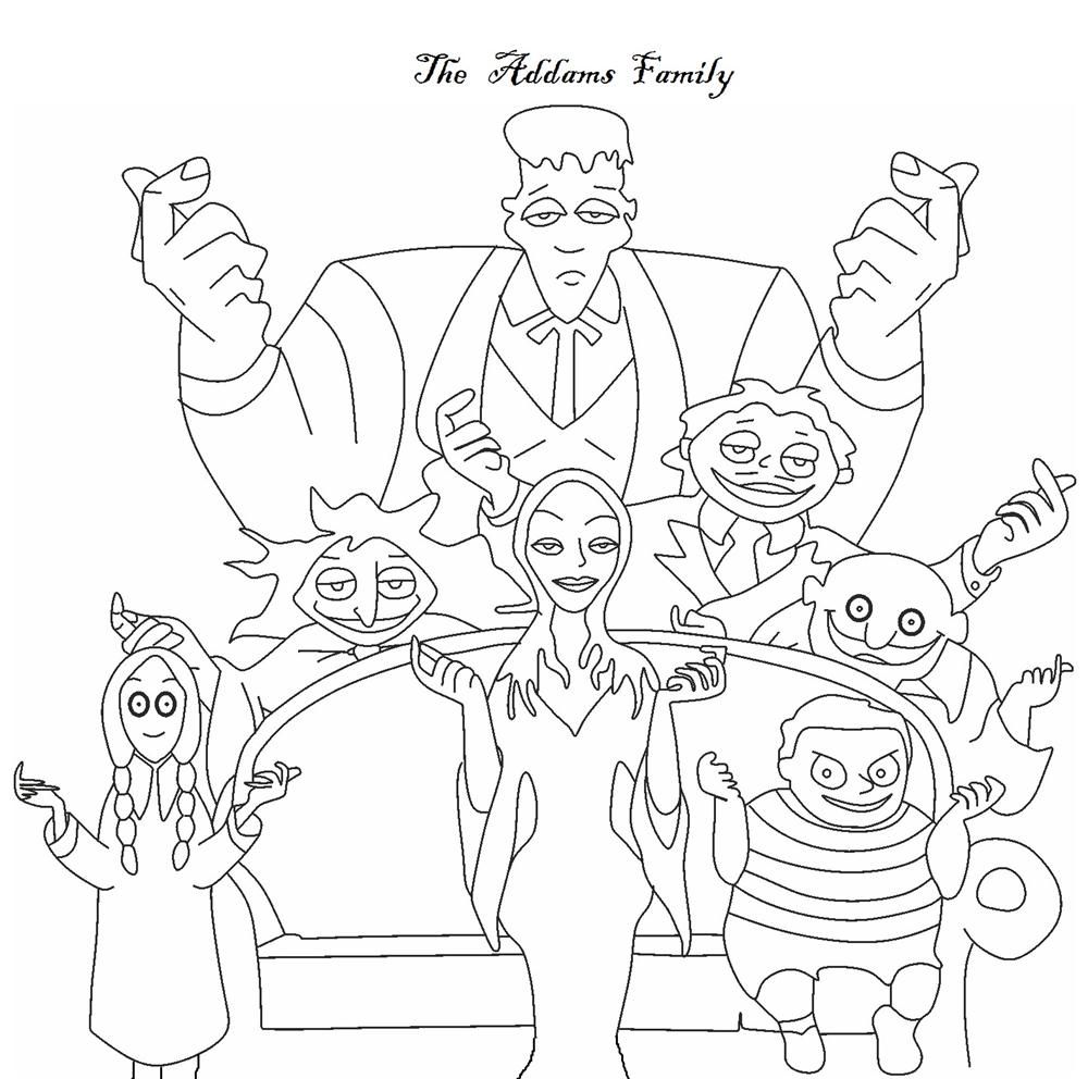 110+ Wednesday Coloring Pages 100