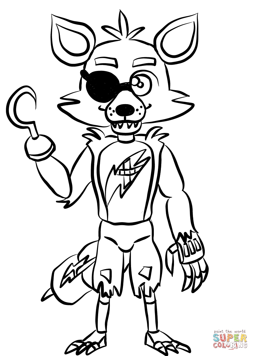 119+ FNAF Coloring Pages 100