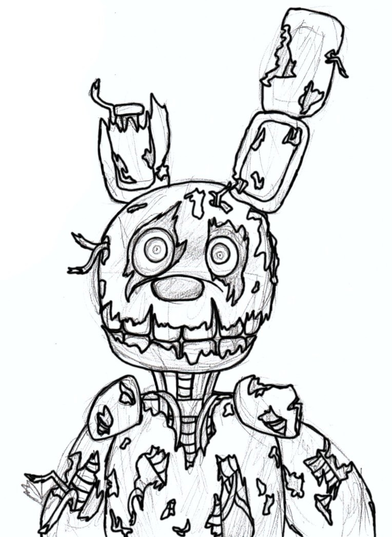 119+ FNAF Coloring Pages 101